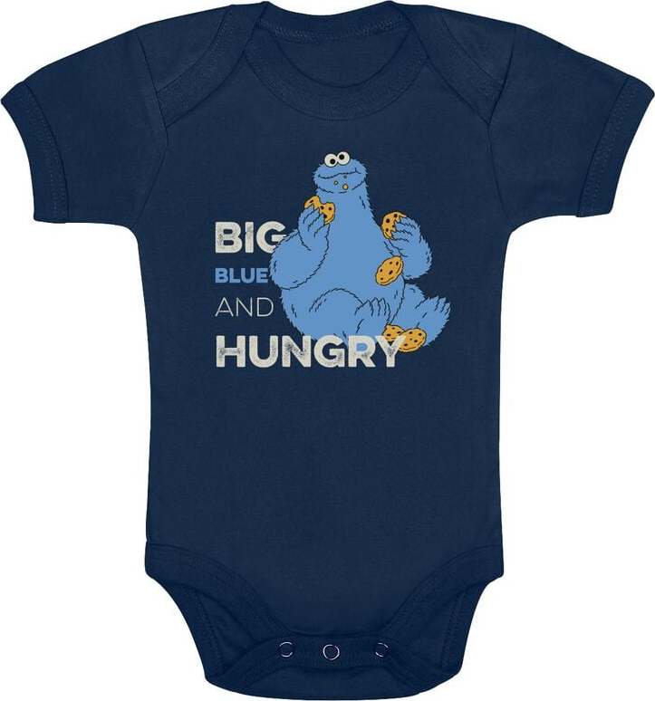 Sesame Street Krümelmonster - Big Blue And Hungry body modrá - Merchstore.cz Sesame Street Krümelmonster - Big Blue And Hungry body modrá - Merchstore.cz