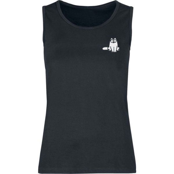 Simon's Cat Simon´s Cat Tank top černá - Merchstore.cz