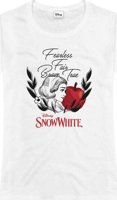 Sněhurka a sedm trpaslíků Fearless Dámské tričko bílá - Merchstore.cz Sněhurka a sedm trpaslíků Fearless Dámské tričko bílá - Merchstore.cz