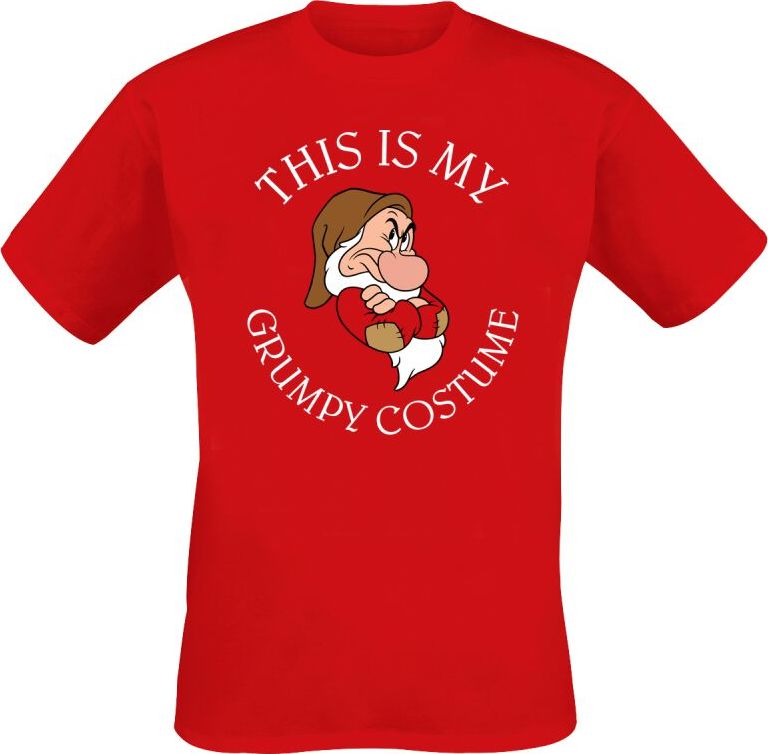 Sněhurka a sedm trpaslíků Grumpy Costume Tričko červená - Merchstore.cz