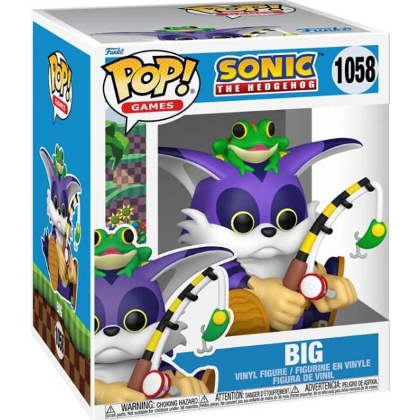 Sonic The Hedgehog Vinylová figurka č.1058 Big the Cat with Froggy (Super Pop!) Sberatelská postava vícebarevný - Merchstore.cz