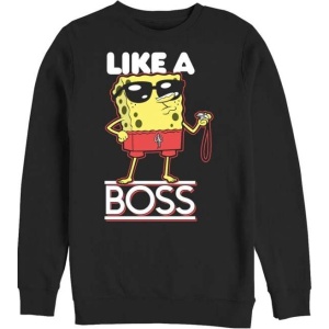 SpongeBob SquarePants Like a Boss Mikina černá - Merchstore.cz