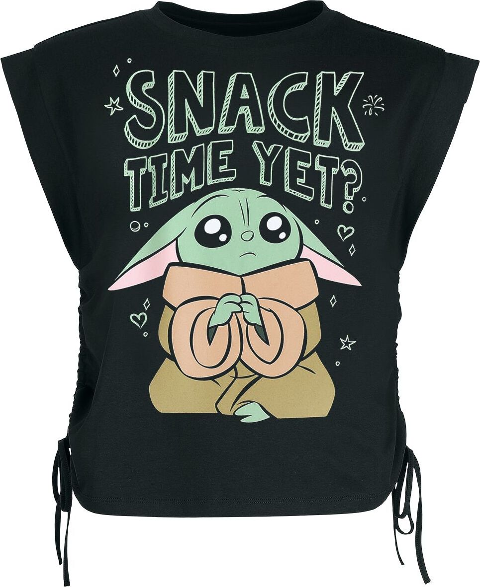 Star Wars Grogu - Snack Time Yet? Dámský top černá - Merchstore.cz Star Wars Grogu - Snack Time Yet? Dámský top černá - Merchstore.cz