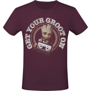 Strážci galaxie Get Your Groot On Tričko burgundská červeň - Merchstore.cz