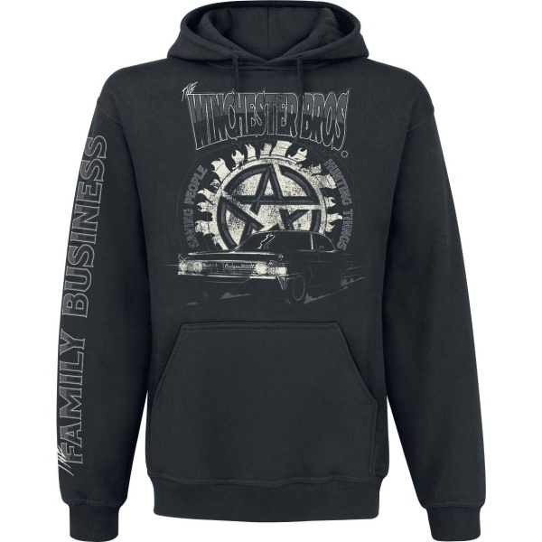 Supernatural Winchester Bros. Mikina s kapucí černá - Merchstore.cz