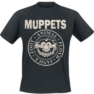 The Muppets Animal - Rock 'n' Roll Tričko černá - Merchstore.cz