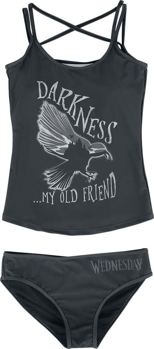 Wednesday Darkness... My Old Friend Tankini černá - Merchstore.cz Wednesday Darkness... My Old Friend Tankini černá - Merchstore.cz