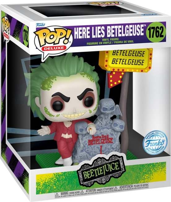 Beetlejuice Vinylová figurka č.1762 Beetlejuice - Here Lies Betelgeuse (Pop! Deluxe) Sberatelská postava vícebarevný - Merchstore.cz Beetlejuice Vinylová figurka č.1762 Beetlejuice - Here Lies Betelgeuse (Pop! Deluxe) Sberatelská postava vícebarevný - Merchstore.cz