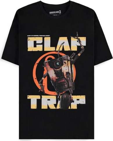 Borderlands Clap Trap Tričko černá - Merchstore.cz Borderlands Clap Trap Tričko černá - Merchstore.cz