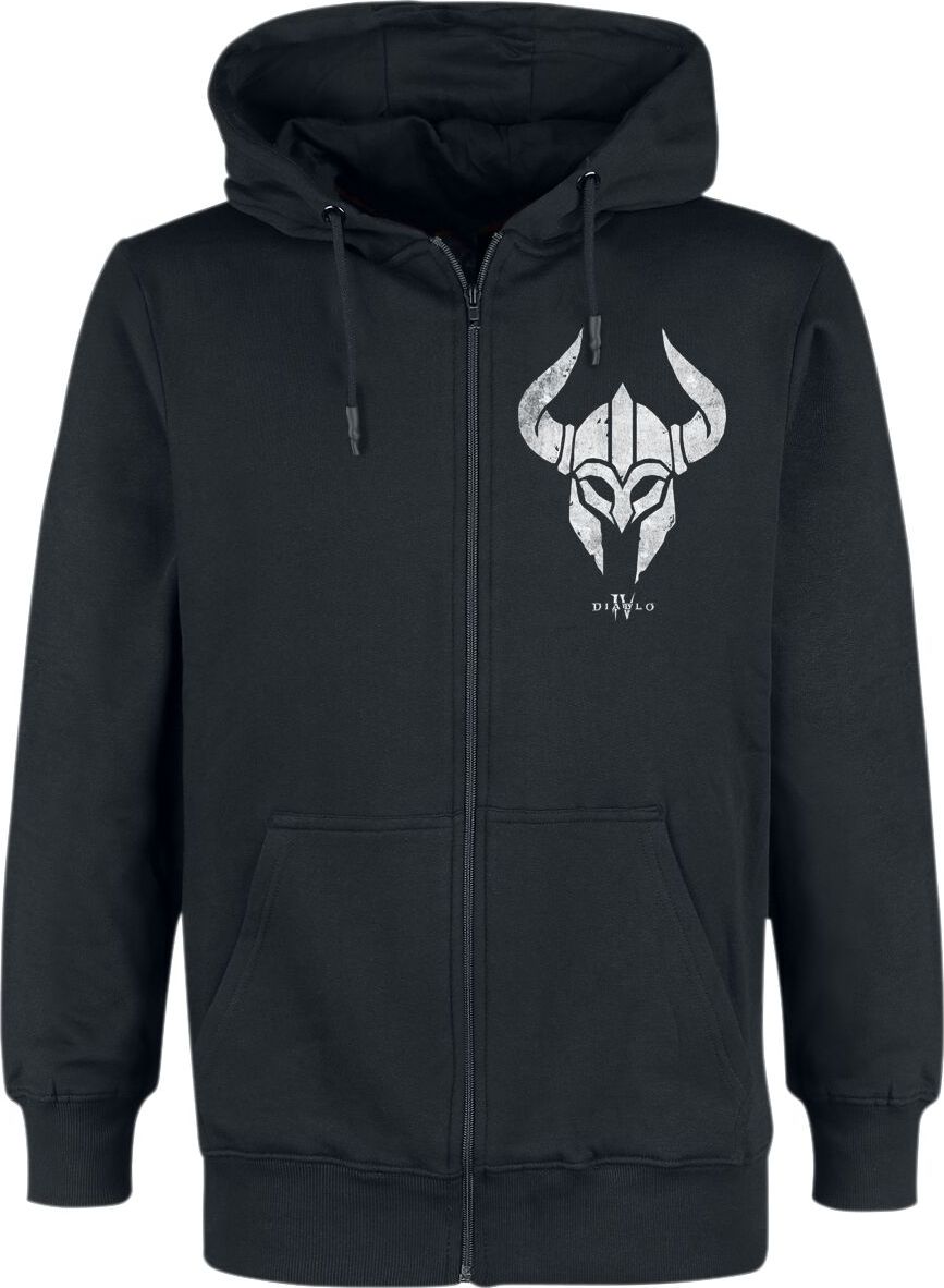 Diablo 4 - Barbarian Sigil Mikina s kapucí na zip černá - Merchstore.cz Diablo 4 - Barbarian Sigil Mikina s kapucí na zip černá - Merchstore.cz