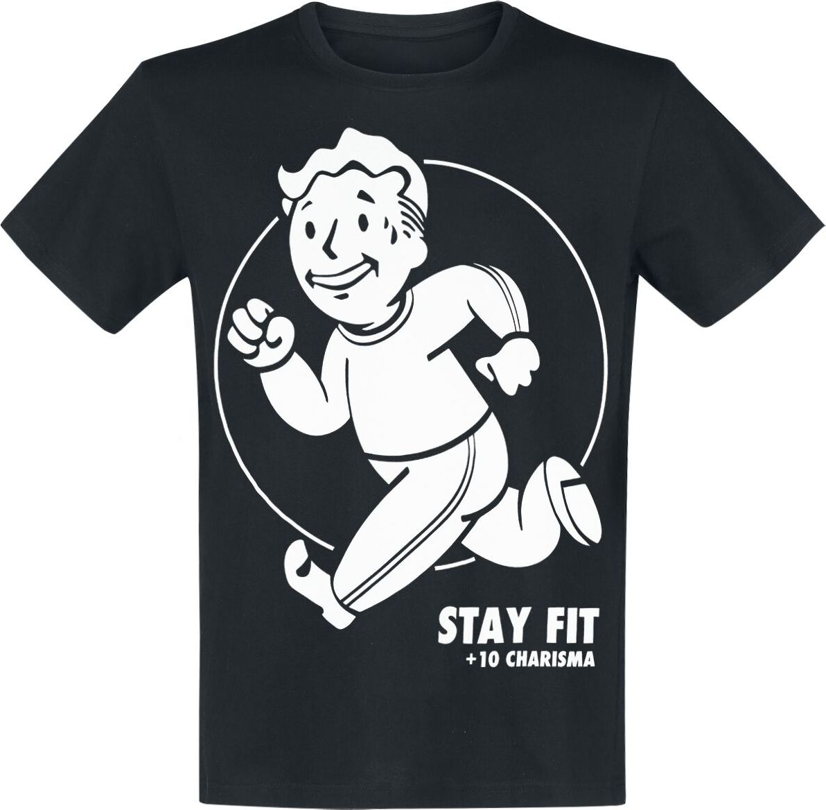Fallout Stay Fit Tričko černá - Merchstore.cz Fallout Stay Fit Tričko černá - Merchstore.cz