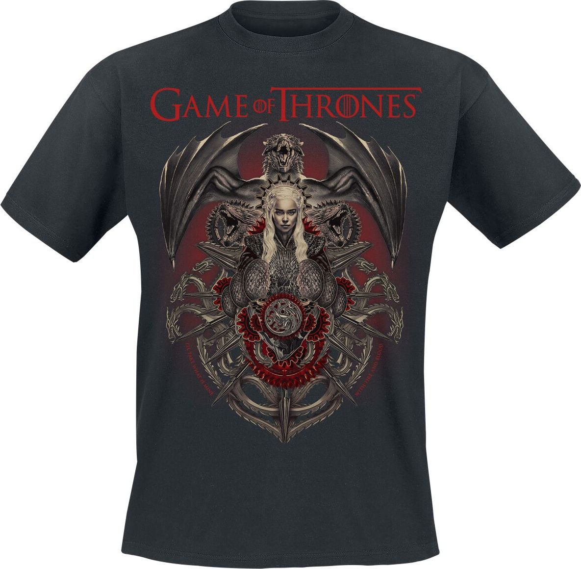 Game Of Thrones Mother Of Dragons Tričko černá - Merchstore.cz Game Of Thrones Mother Of Dragons Tričko černá - Merchstore.cz