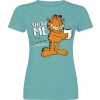 Garfield Show Me The Coffee Dámské tričko tyrkysová - Merchstore.cz