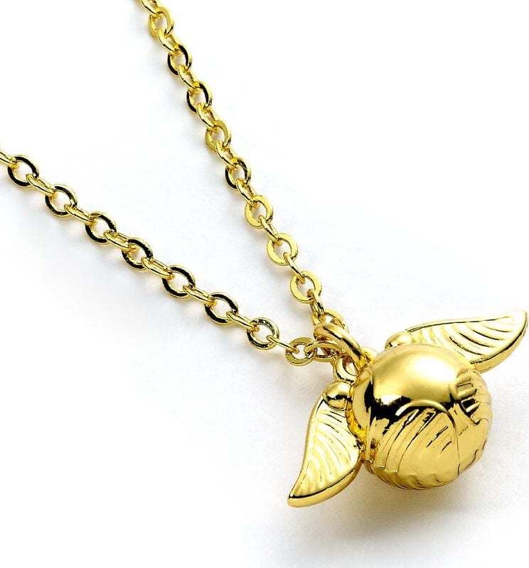 Harry Potter Zlatonka Náhrdelník - řetízek zlatá - Merchstore.cz