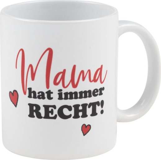 Peanuts Mama hat immer Recht! Hrnek bílá/cerná/cervená - Merchstore.cz Peanuts Mama hat immer Recht! Hrnek bílá/cerná/cervená - Merchstore.cz