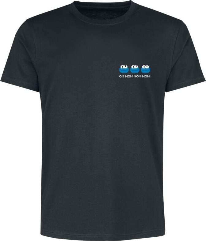 Sesame Street Cookie Monster - Krümelmonster Tričko černá - Merchstore.cz Sesame Street Cookie Monster - Krümelmonster Tričko černá - Merchstore.cz