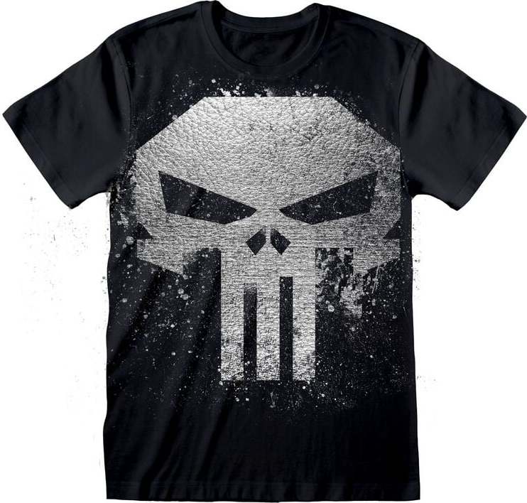 The Punisher Punisher Skull With Metallic Ink FB Tričko černá - Merchstore.cz The Punisher Punisher Skull With Metallic Ink FB Tričko černá - Merchstore.cz