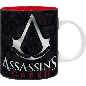 Assassin's Creed Crest black & red Hrnek cerná/bílá/cervená - Merchstore.cz
