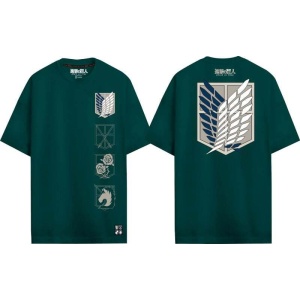 Attack On Titan Flügel der Freiheit - Logo Tričko zelená - Merchstore.cz
