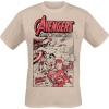 Avengers Earth's Mightiest Heroes Tričko přírodní - Merchstore.cz