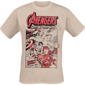 Avengers Earth's Mightiest Heroes Tričko přírodní - Merchstore.cz