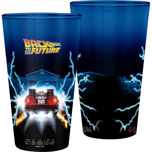 Back To The Future Delorean sklenicka vícebarevný - Merchstore.cz