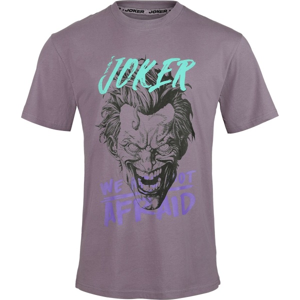 Batman Joker - Are Not Afraid Tričko purpurová - Merchstore.cz