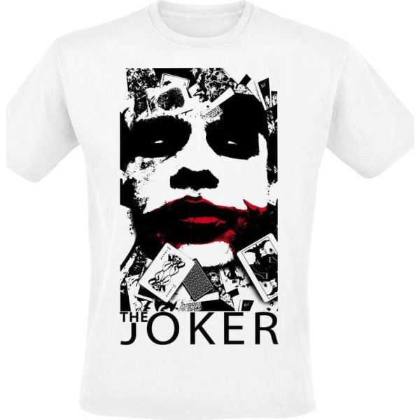 Batman The Joker - Red Lips Tričko bílá - Merchstore.cz