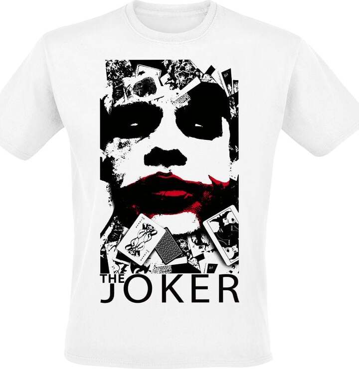 Batman The Joker - Red Lips Tričko bílá - Merchstore.cz