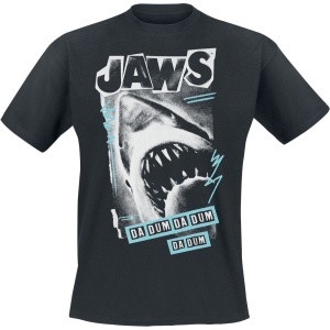 Der weisse Hai Jaws Dam Dum Da Dum - Poster Tričko černá - Merchstore.cz