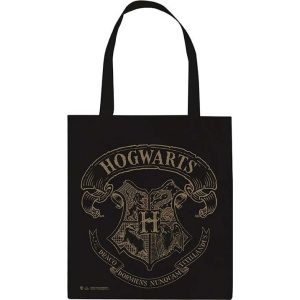 Harry Potter Hogwarts Crest - erb Bradavice Plátená taška cerná/béžová - Merchstore.cz