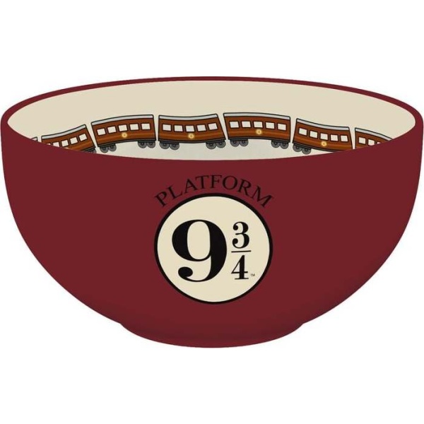 Harry Potter Nástupiště 9 3/4 Cereální miska cervená/béžová - Merchstore.cz