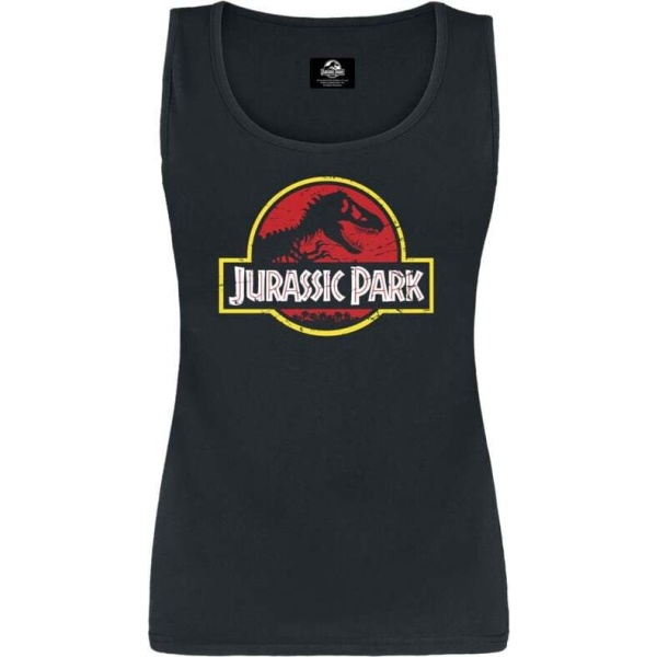 Jurassic Park Classic Logo Dámský top černá - Merchstore.cz