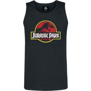 Jurassic Park Classic Logo Tank top černá - Merchstore.cz