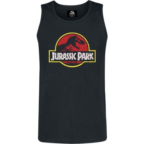 Jurassic Park Classic Logo Tank top černá - Merchstore.cz