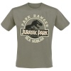 Jurassic Park Park Ranger Tričko khaki - Merchstore.cz