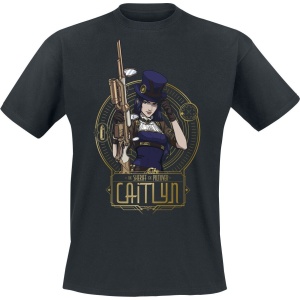 League Of Legends Caitlyn Tričko černá - Merchstore.cz