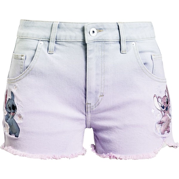 Lilo & Stitch Stitch & Angel Dámské šortky džínová - Merchstore.cz