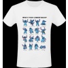 Lilo & Stitch Stitch Emotions Tričko bílá - Merchstore.cz