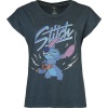 Lilo & Stitch Stitch - Music Dámské tričko námořnická modrá - Merchstore.cz