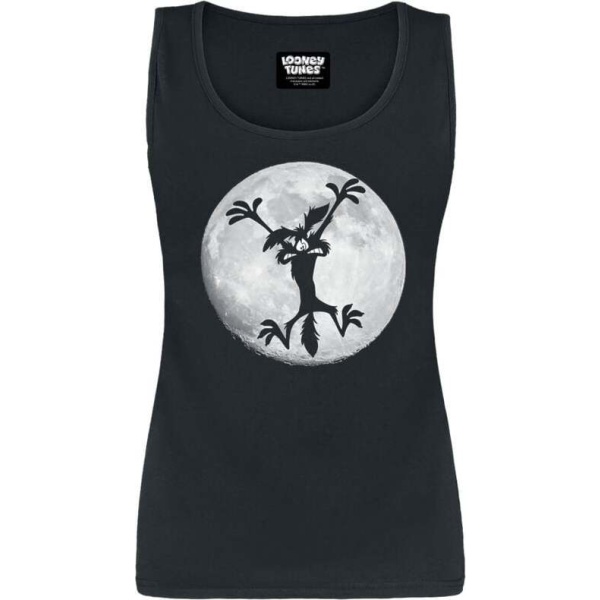 Looney Tunes Coyote - Moon Jump Dámský top černá - Merchstore.cz