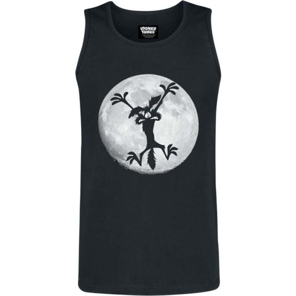 Looney Tunes Coyote - Moon Jump Tank top černá - Merchstore.cz