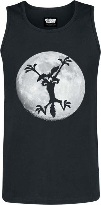 Looney Tunes Coyote - Moon Jump Tank top černá - Merchstore.cz Looney Tunes Coyote - Moon Jump Tank top černá - Merchstore.cz