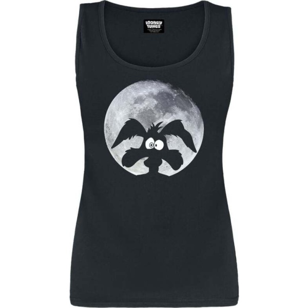 Looney Tunes Coyote - Moonlight Dámský top černá - Merchstore.cz