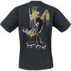 Looney Tunes Duff Duck - Paint Hand Stand Tričko černá - Merchstore.cz