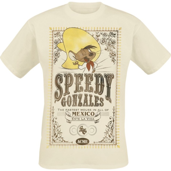 Looney Tunes Speedy Gonzales Tričko béžová - Merchstore.cz