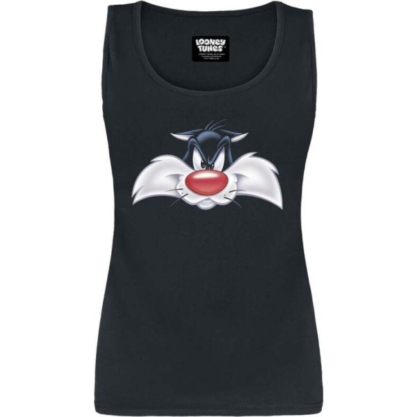 Looney Tunes Sylvester Dámský top černá - Merchstore.cz