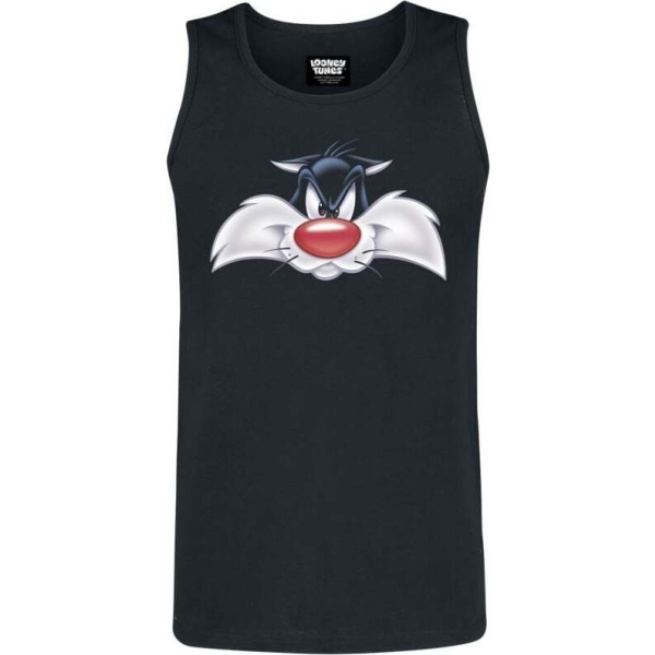 Looney Tunes Sylvester Tank top černá - Merchstore.cz