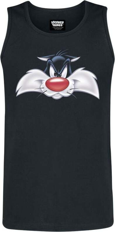 Looney Tunes Sylvester Tank top černá - Merchstore.cz Looney Tunes Sylvester Tank top černá - Merchstore.cz