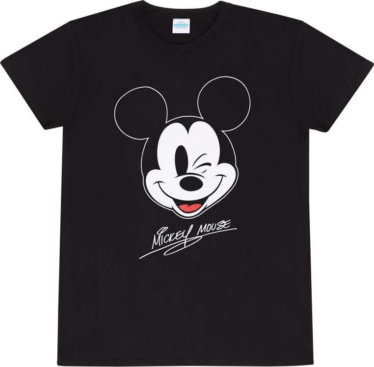 Mickey & Minnie Mouse Mickey Face Tričko černá - Merchstore.cz Mickey & Minnie Mouse Mickey Face Tričko černá - Merchstore.cz
